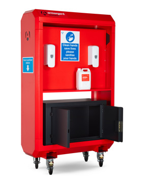 Armorgard S40 front left doors open