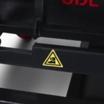 Armorgard AK750 close warning hazard sticker