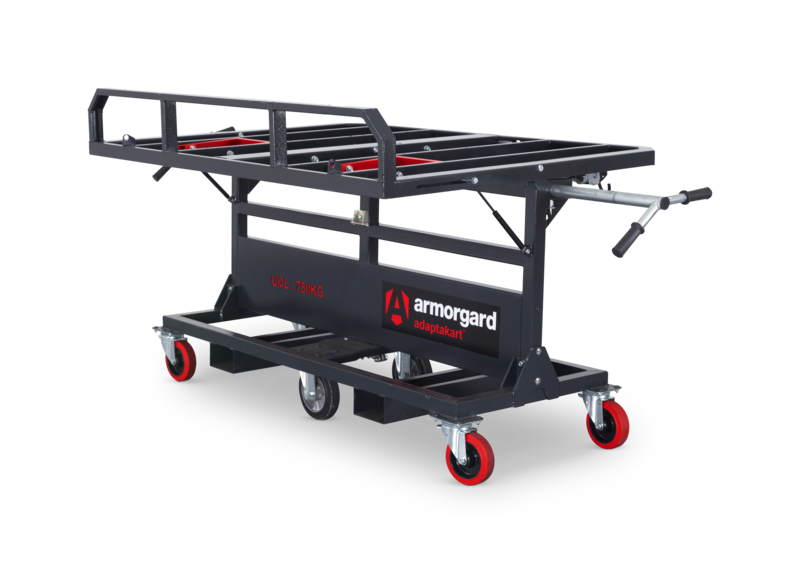 Armorgard AK750 front right handles extended workbed flat