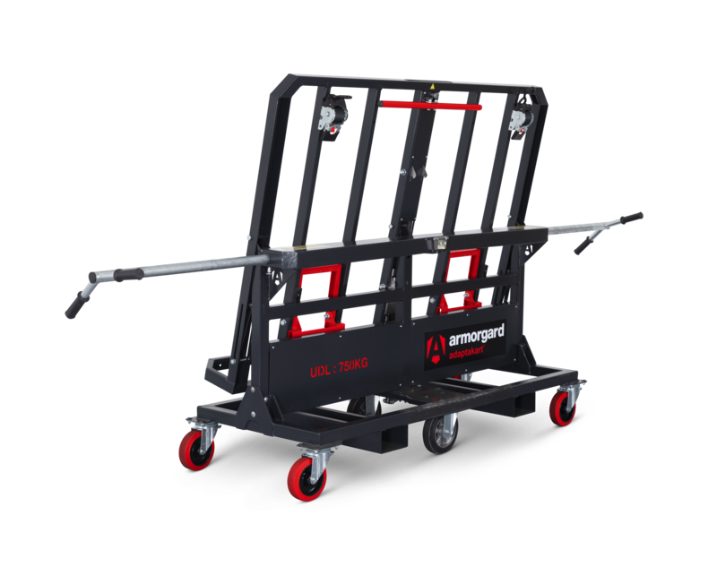 Armorgard AK750 rear left handles extended