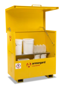 Armorgard CBC4 front left lid open with props