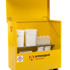Armorgard CBC4 front left lid open with props