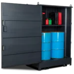 Armorgard DB2S front left door open props 1