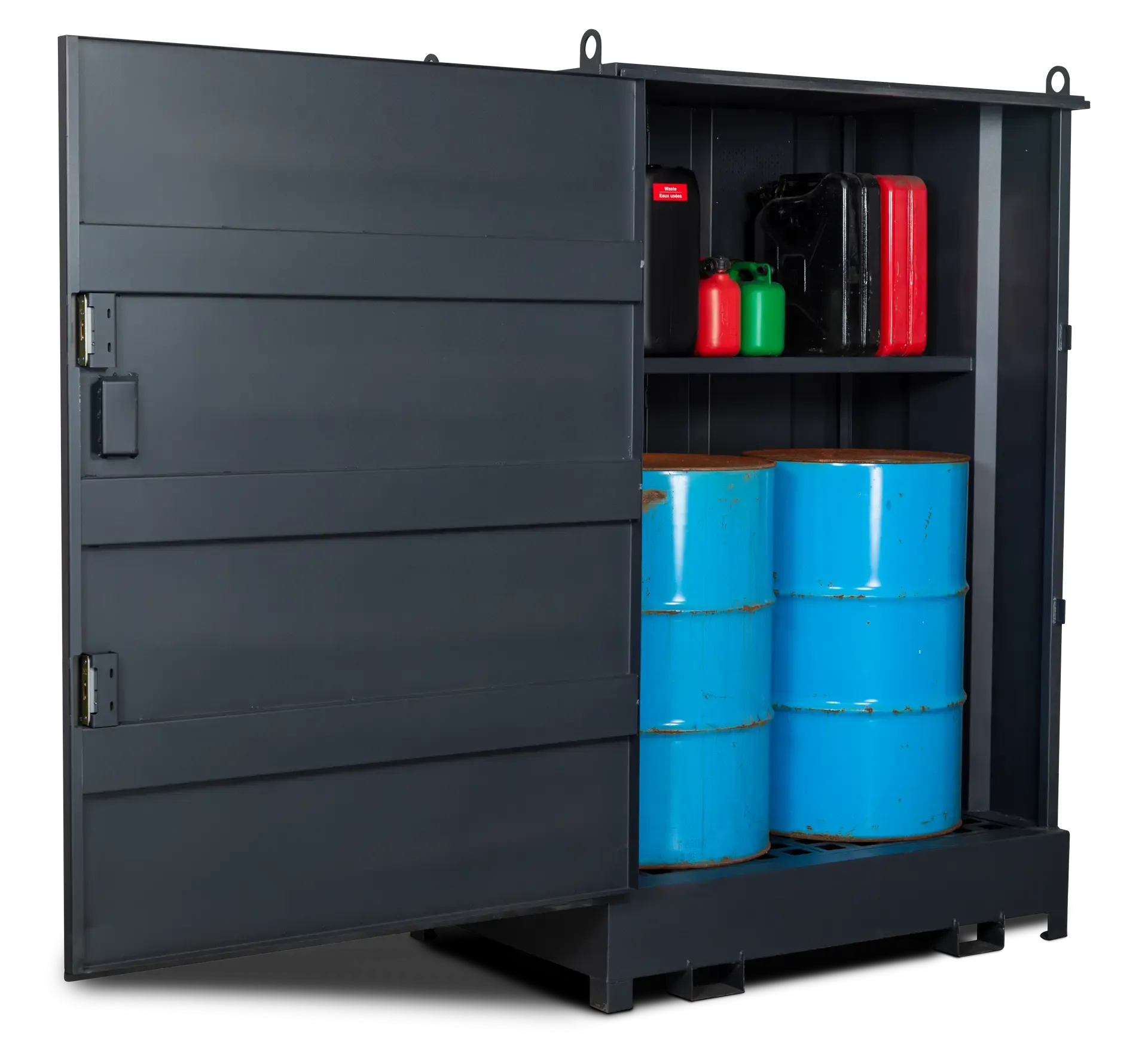 Armorgard DB2S front left door open props 1