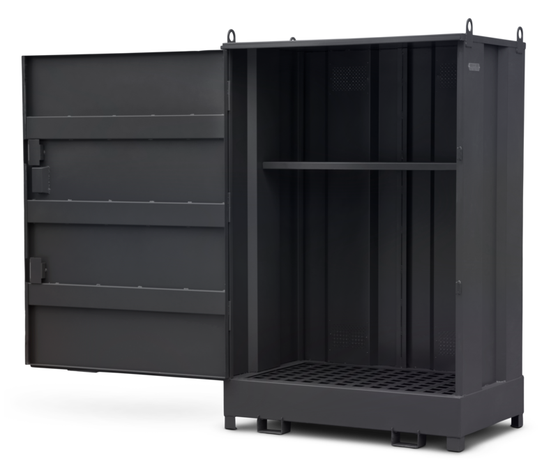 Armorgard DB2S front right door wide open