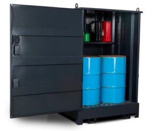 Armorgard DB4S front left door open props