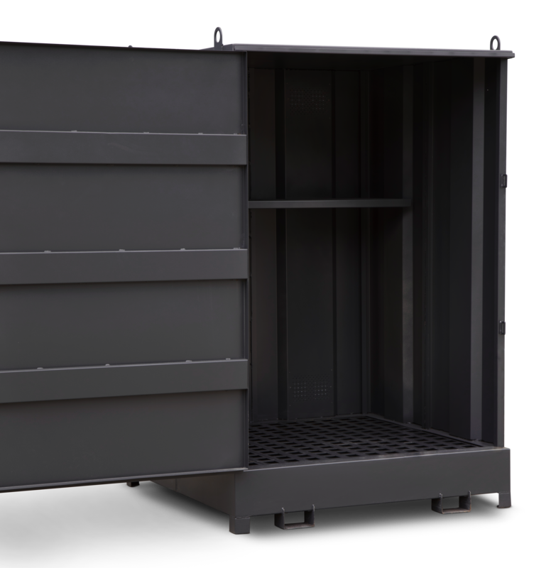 Armorgard DB4S Front Left Door Wide Open