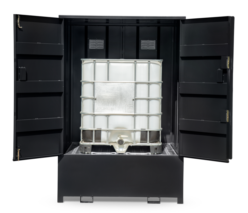 Armorgard DBIBC1 Front Both Doors Open With Ibc