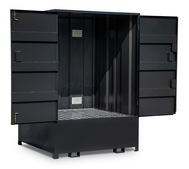 Armorgard DBIBC1 front left both doors open 2