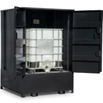 Armorgard DBIBC1 front left both doors open with ibc 1