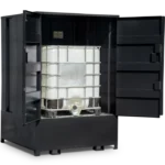 Armorgard DBIBC1 front left both doors open with ibc