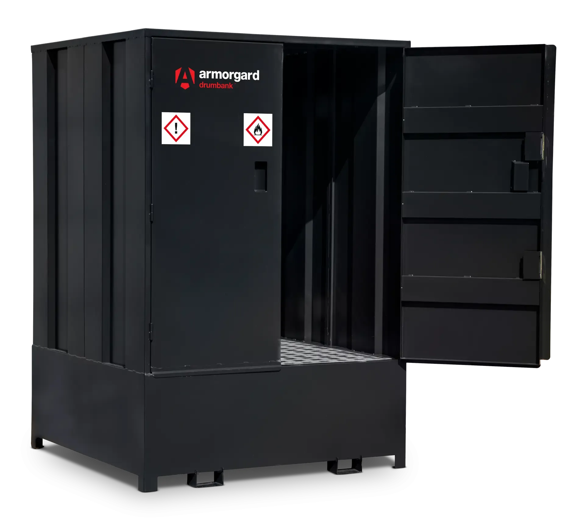 Armorgard DBIBC1 front left right door open 1