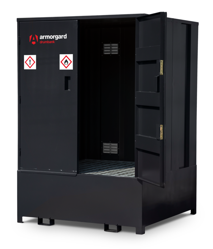 Armorgard DBIBC1 front right right door open 2