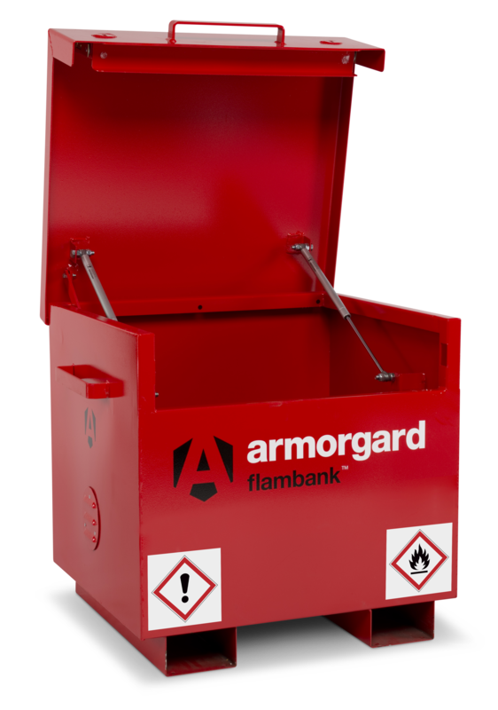 Armorgard FB21 front left lid open