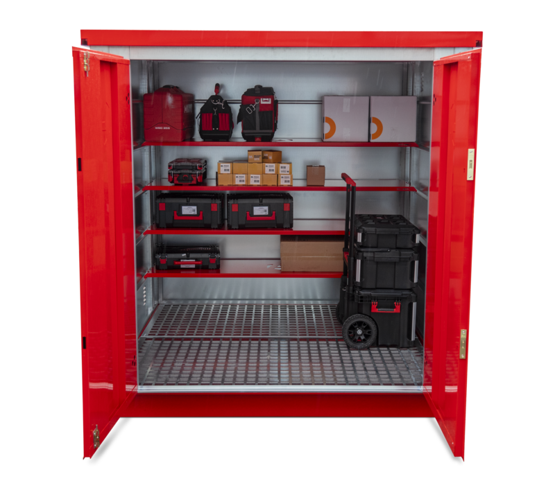 Armorgard FR200 C front shelves props