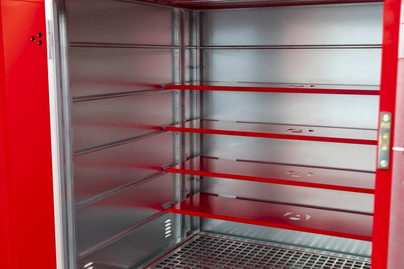Armorgard FR200 C Front Right Shelves Empty