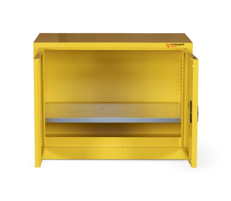 Armorgard HFC1 front doors half open