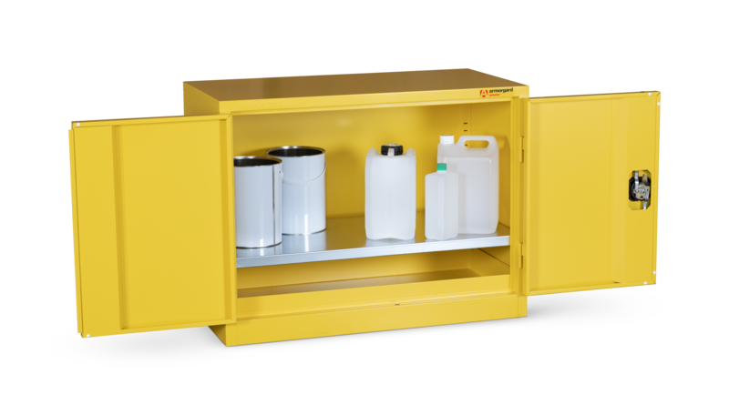 Armorgard HFC1 front left doors open with props