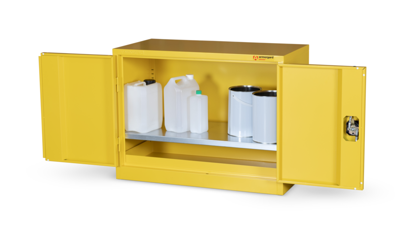 Armorgard HFC1 Front Right Doors Open With Props