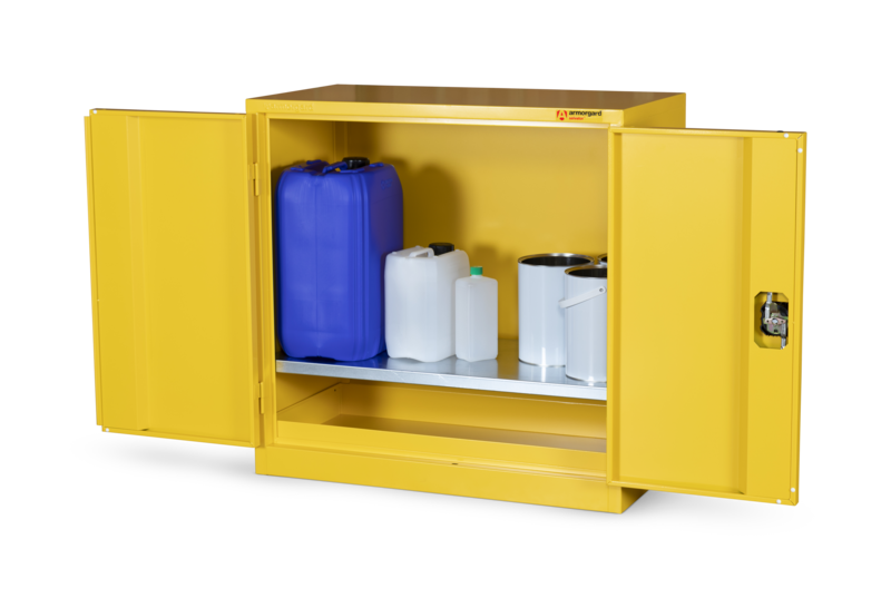 Armorgard HFC3 front right doors open with props