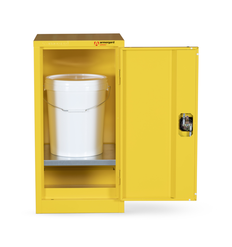 Armorgard HFC4 front door open with props