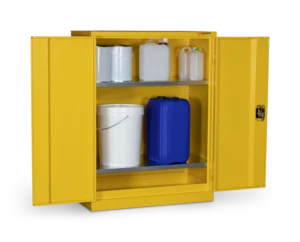 Armorgard HFC5 front left doors open with props