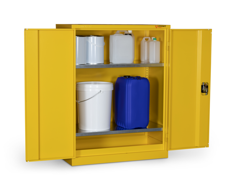 Armorgard HFC5 front left doors open with props