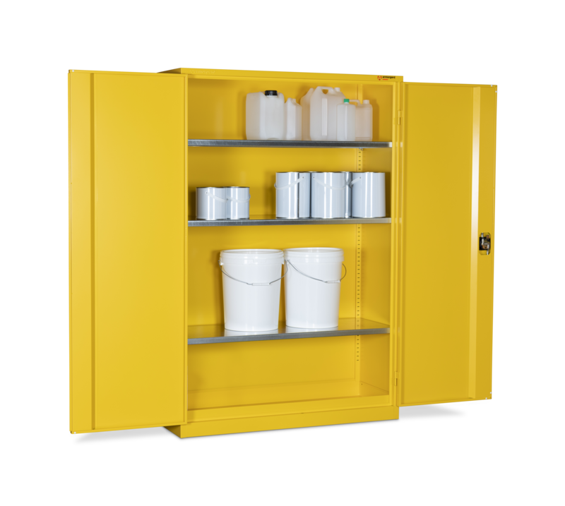 Armorgard HFC6 front left doors open with props