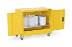 Armorgard HMC1 front left doors open with props