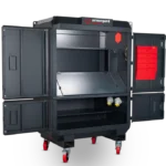 Armorgard SS2 front left doors open flap down light on