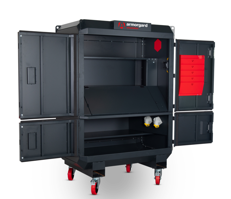 Armorgard SS2 front left doors open flap down