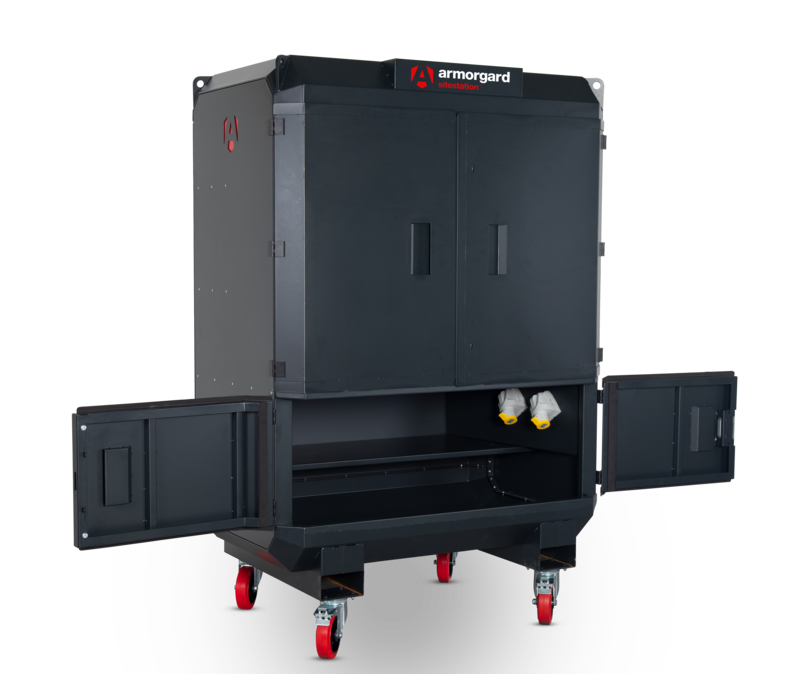 Armorgard SS2 front left lower doors open