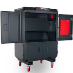 Armorgard SS2 front left upper doors open flap up