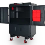 Armorgard SS2 front right upper doors open flap down