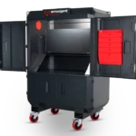 Armorgard SS2 front right upper doors open flap up light on