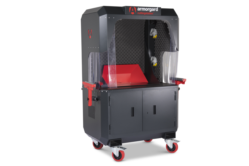 Armorgard SS7 Front Left Doors Shut Back In Arms In