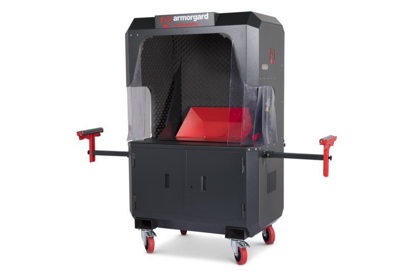 Armorgard SS7 front right doors shut back in arms out
