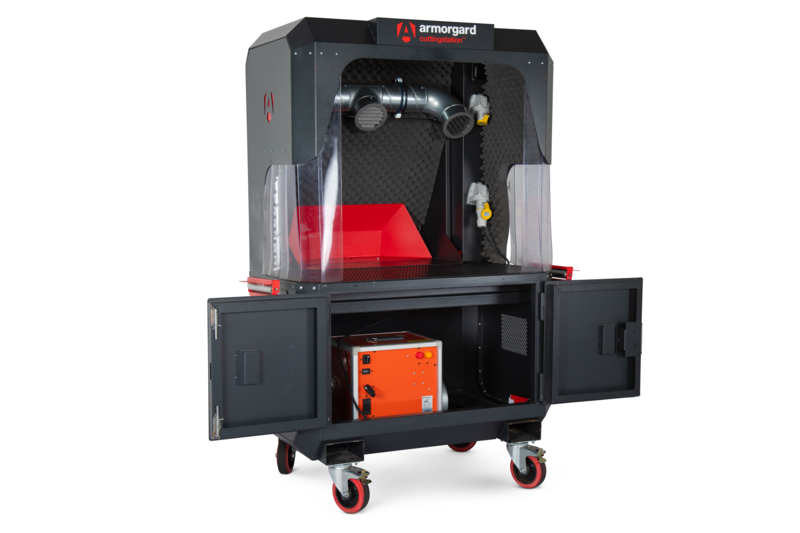 Armorgard SS7X front left doors open