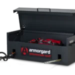 Armorgard SSV12 front right lid up props 2