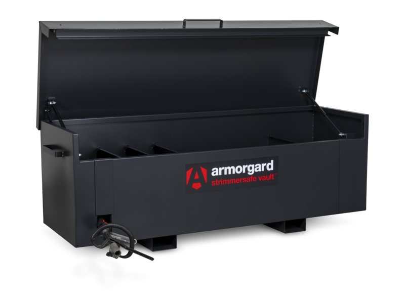 Armorgard SSV6 front left lid up strimmers