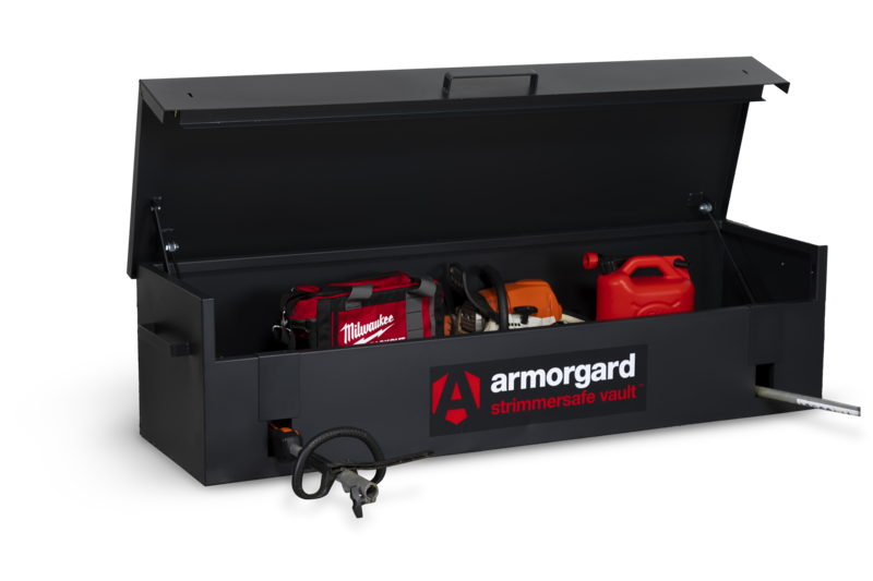 Armorgard SSVX6 front left lid down props