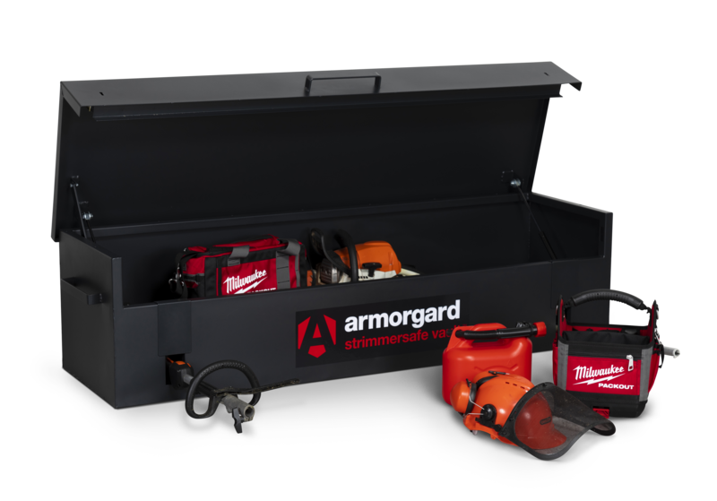 Armorgard SSVX6 front left lid up props