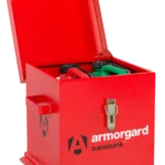 Armorgard TRB1 Front Left Lid Open With Props