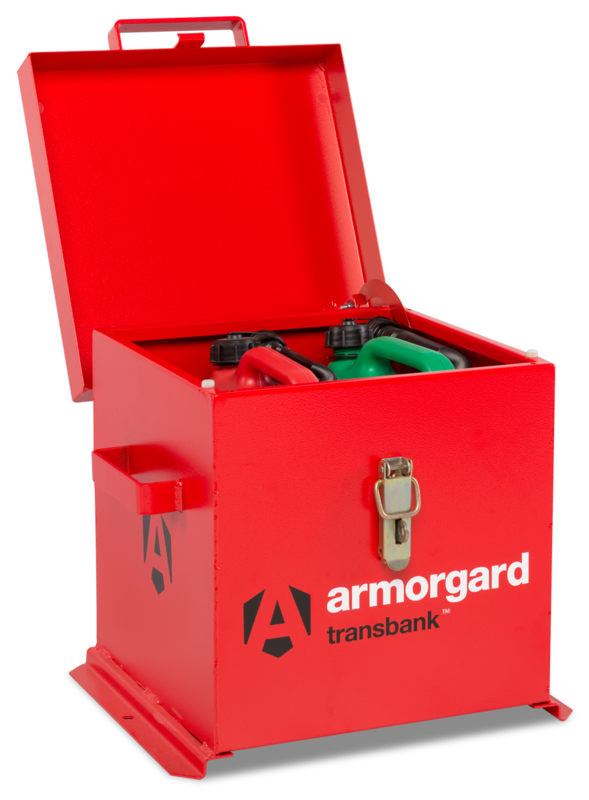 Armorgard TRB1 Front Left Lid Open With Props