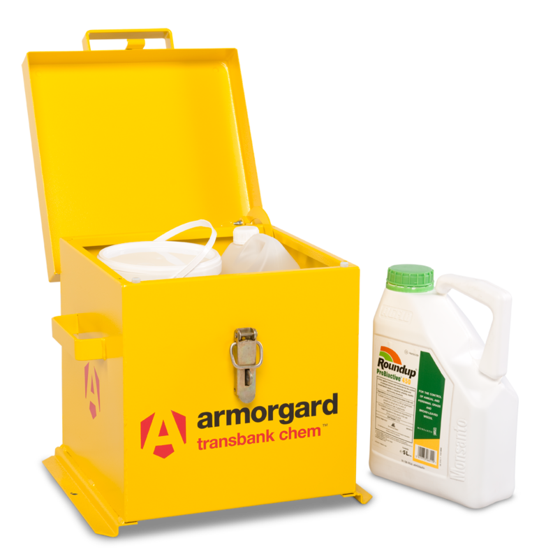 Armorgard TRB1C Front Left Lid Open With Props