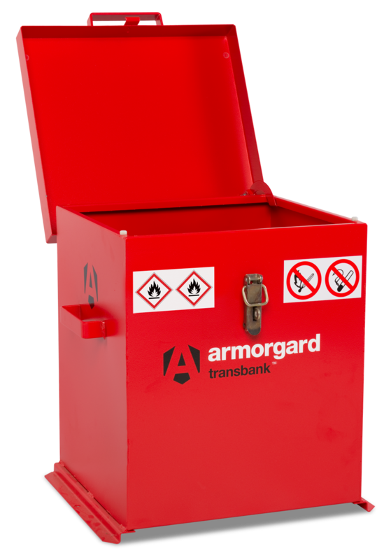 Armorgard TRB2 front left lid open