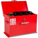 Armorgard TRB4 front left lid open with props