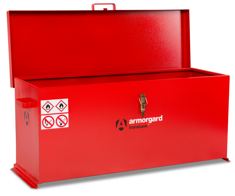 Armorgard TRB6 front left lid open