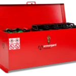 Armorgard TRB6 Front Left Lid Open With Props