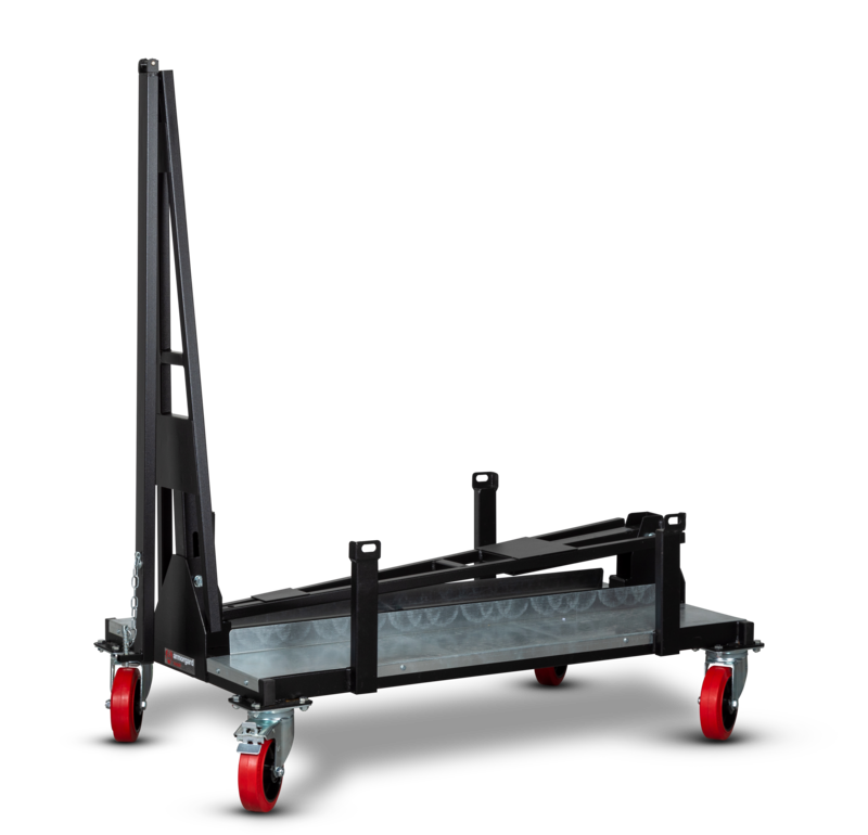 Armorgard LA1000 front left half folded